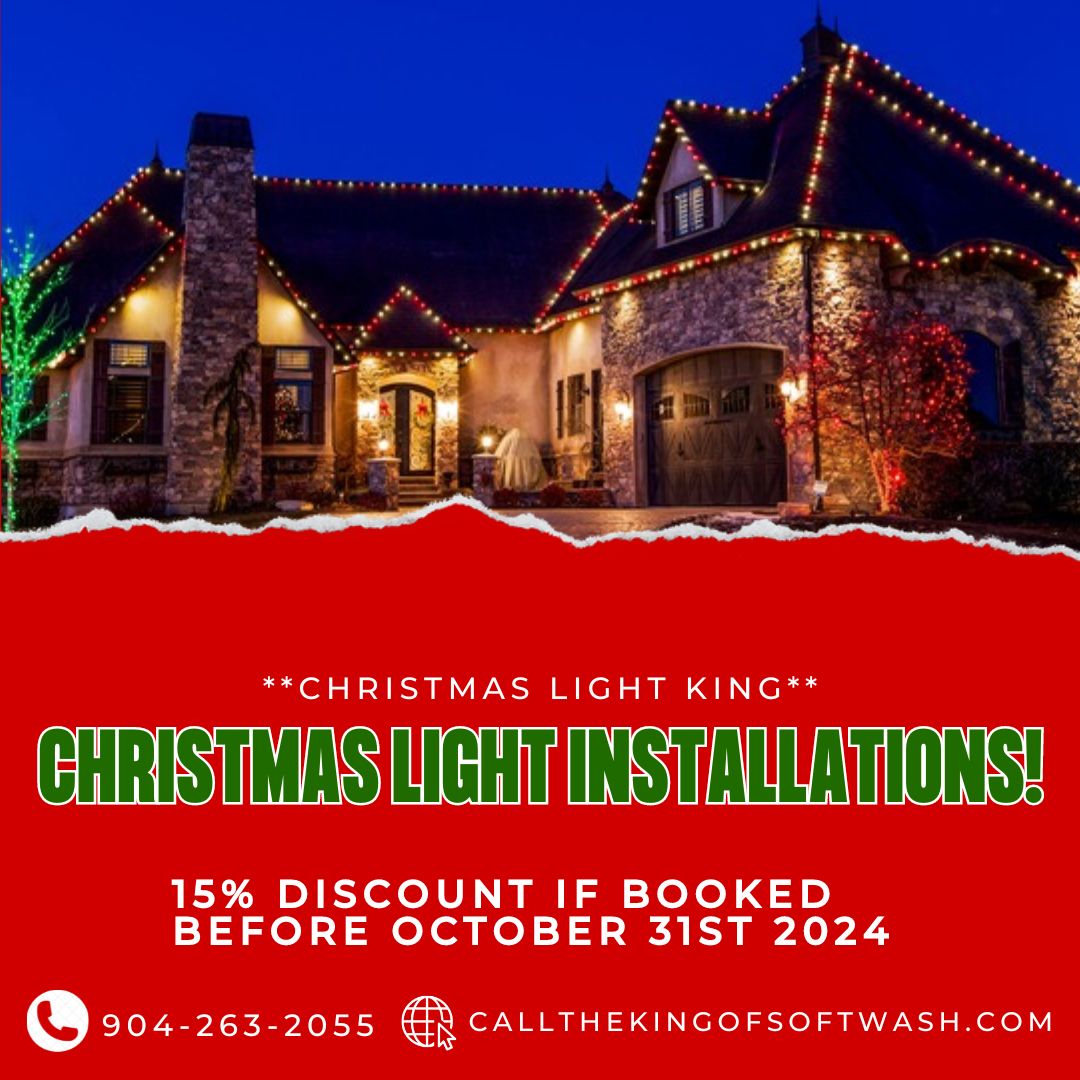 Professional Christmas Light Installation | 15% Off Early Bird Booking | Serving 76250, 76252, 32669, 32606, 32605, 76272, 32653, 32631, 76238, 32615, 32091, 32068, 32656, 32003, 32703, 32266, 32250, 32223, 32258, 32226, 32225, 32224, 32097, and 32082